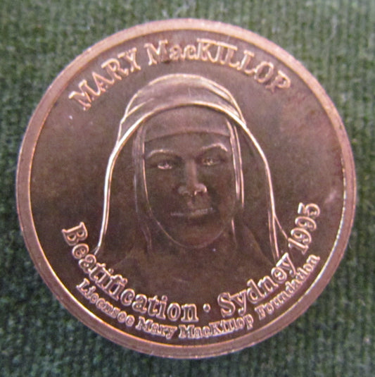 Pope John Paul II & Mary MacKillop Medallion 1995 - Sunday Telegraph