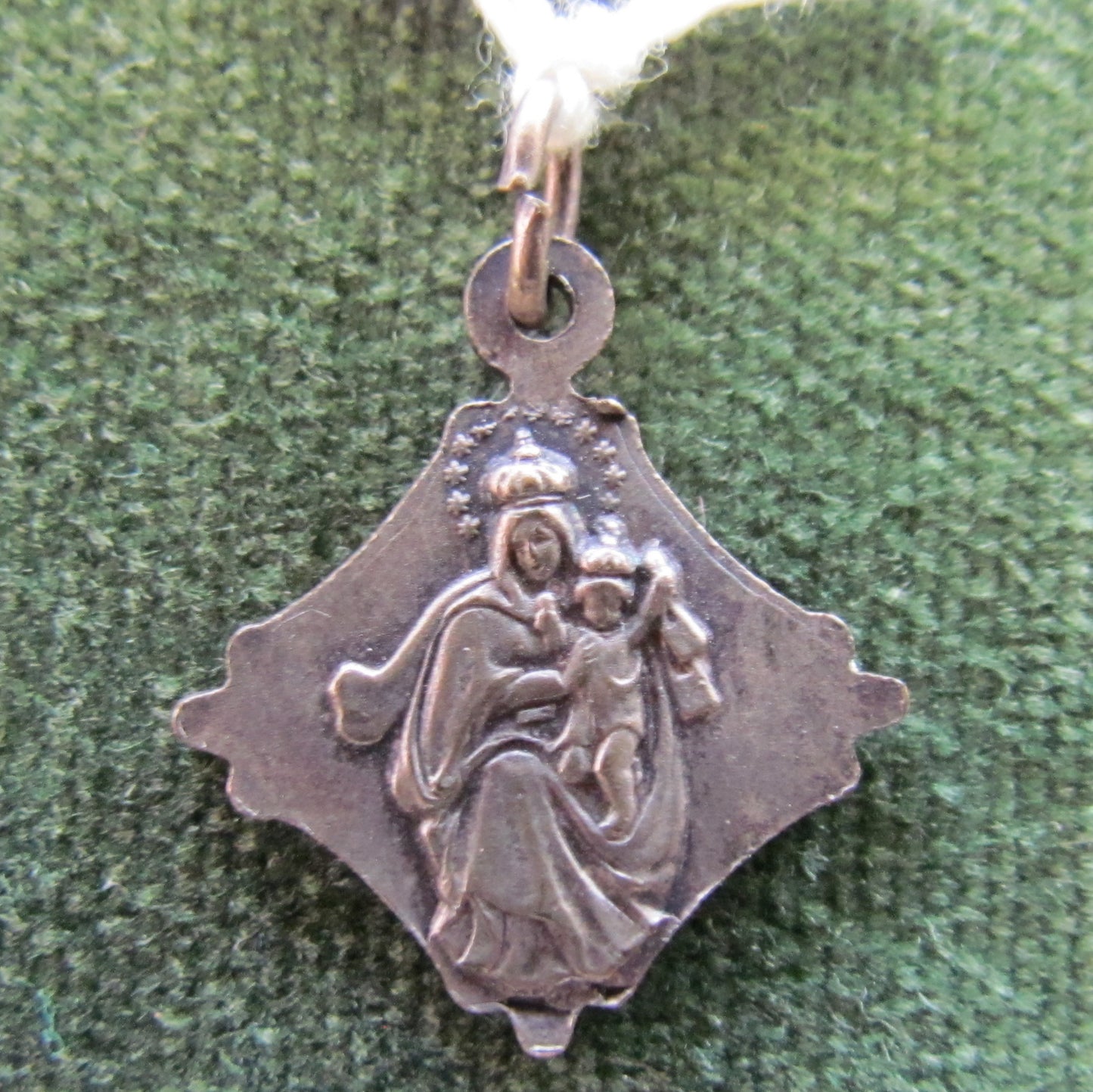 White Metal Jesus Double Sided Pendant
