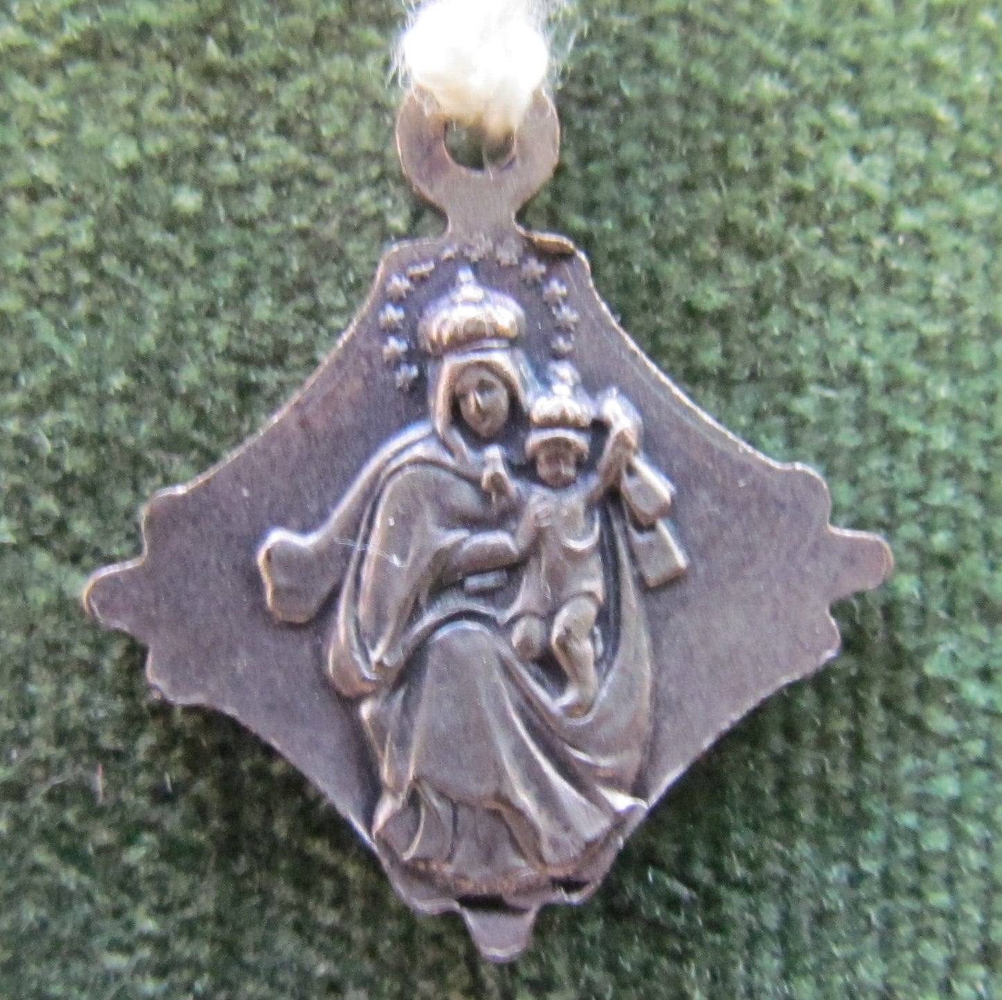 White Metal Jesus Double Sided Pendant