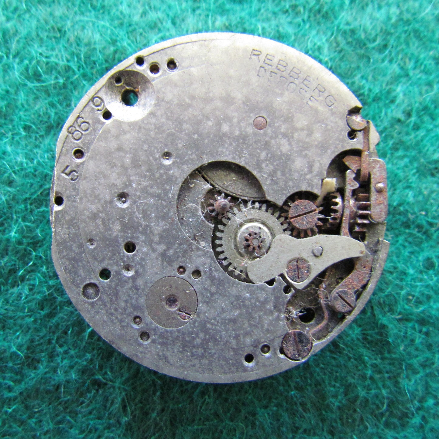 Rolex Partial Watch Movement Ladies Rebburg Depose 24.8mm