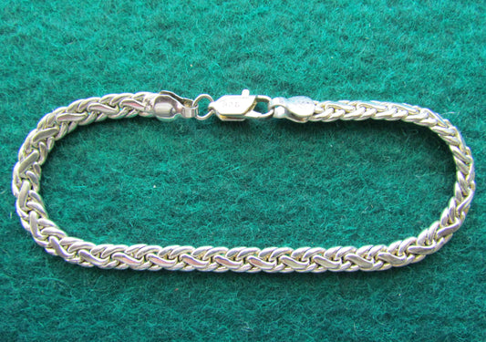925 Sterling Silver Bracelet With Crab Claw Clasp