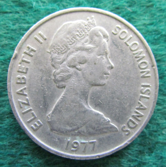 Solomon Islands 1977 20 Cent Coin Queen Elizabeth II - Circulated