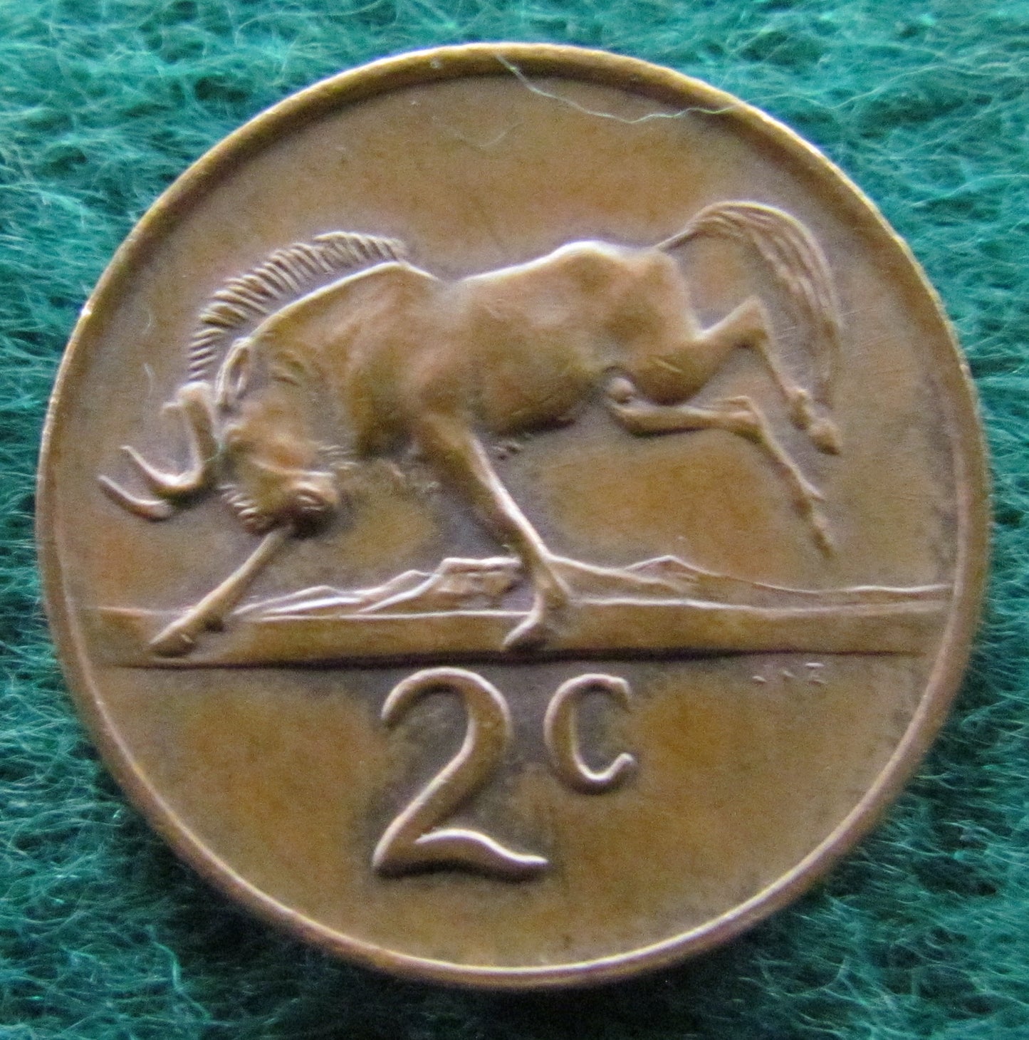 South Africa 1970 2 Cent Coin