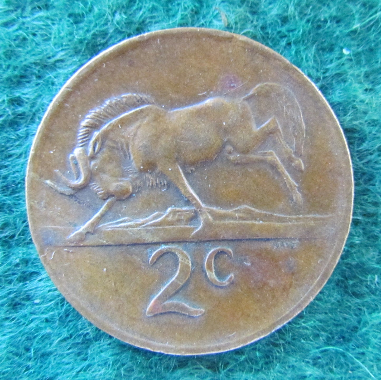 South Africa 1975 2 Cent Coin - Circulated