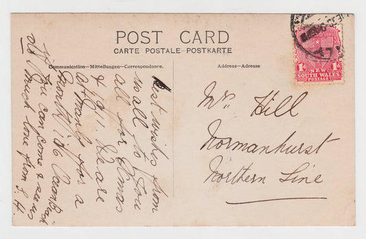 Postcard Surf Bathing Manly Australia c1910