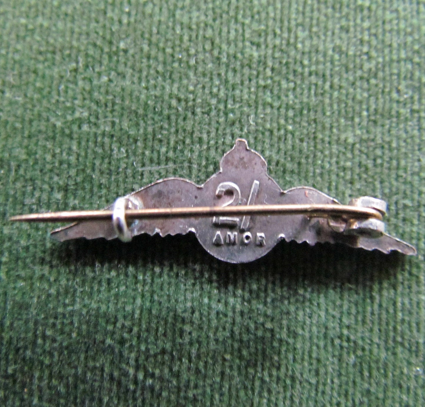 Nancy Bird Air Queen 2/- Sweethearts Brooch Depicting Wings Crown And First Aid Cross