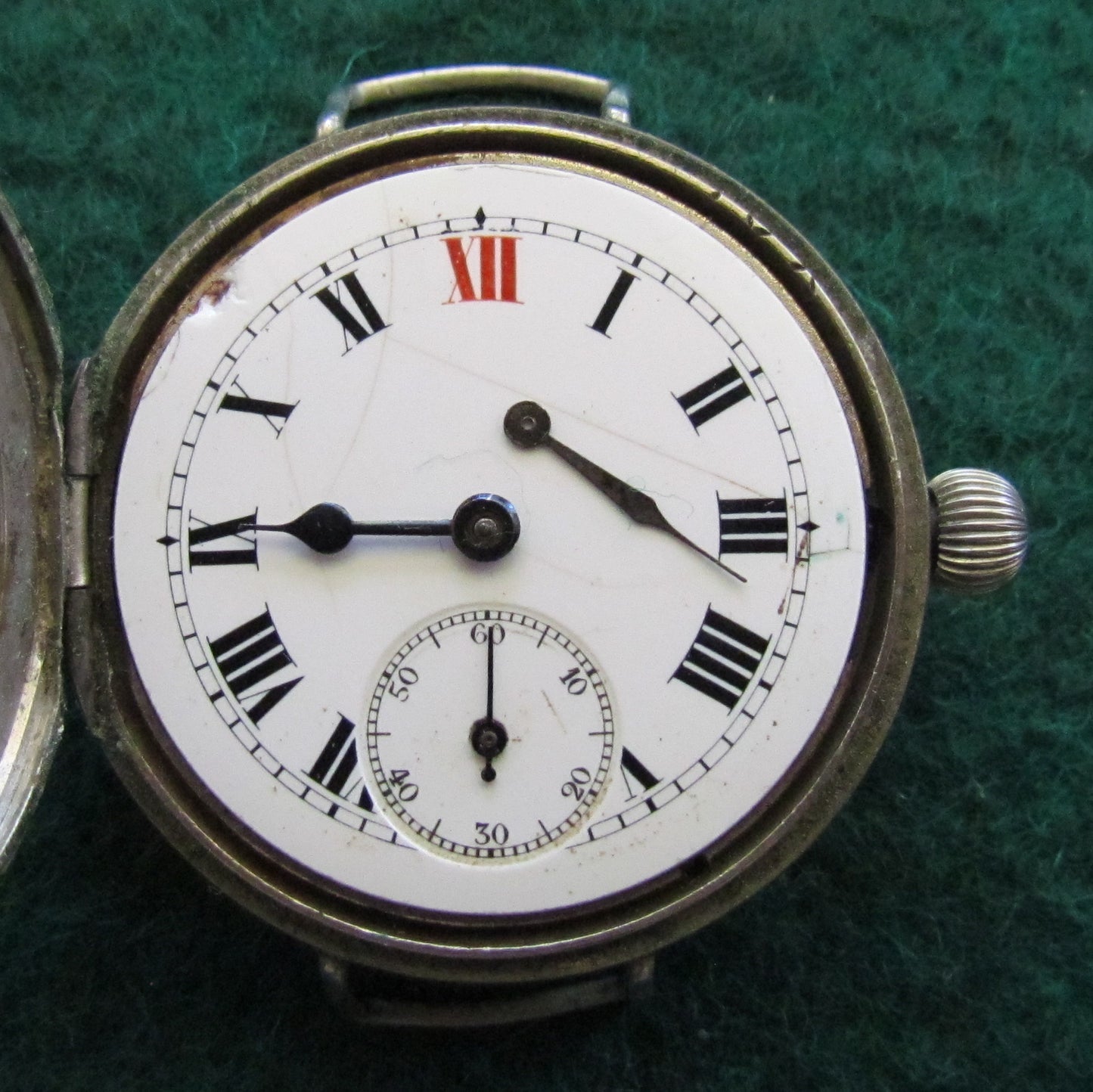 Nickle Plated Swiss Made Wristwatch 33.6mm Case Diameter