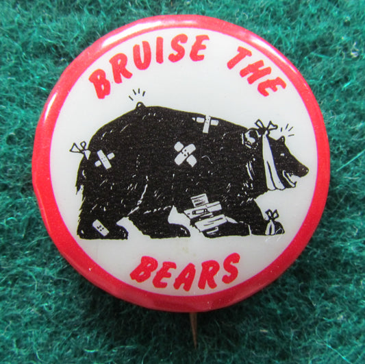 NRL Scanlens Anti Supporter Badges 1968 - Bruise The Bears