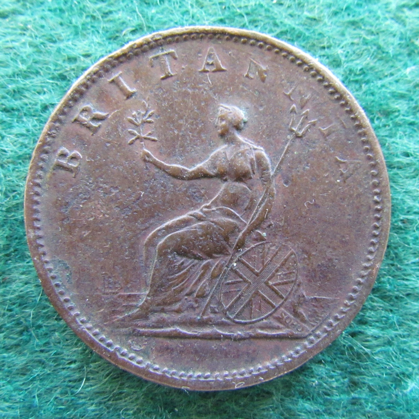 GB British UK English 1806 Half Penny King George III Coin