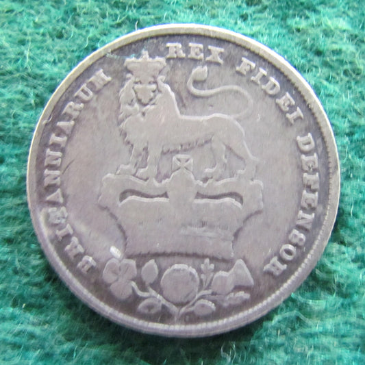 GB British UK English 1825 Shilling King George IV Coin