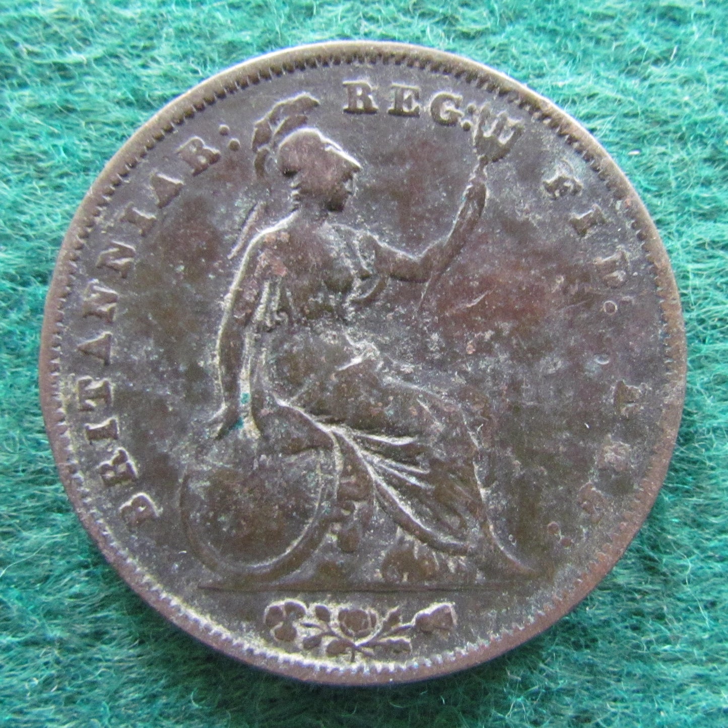 GB British UK English 1851 Penny Queen Victoria Coin - Young Head