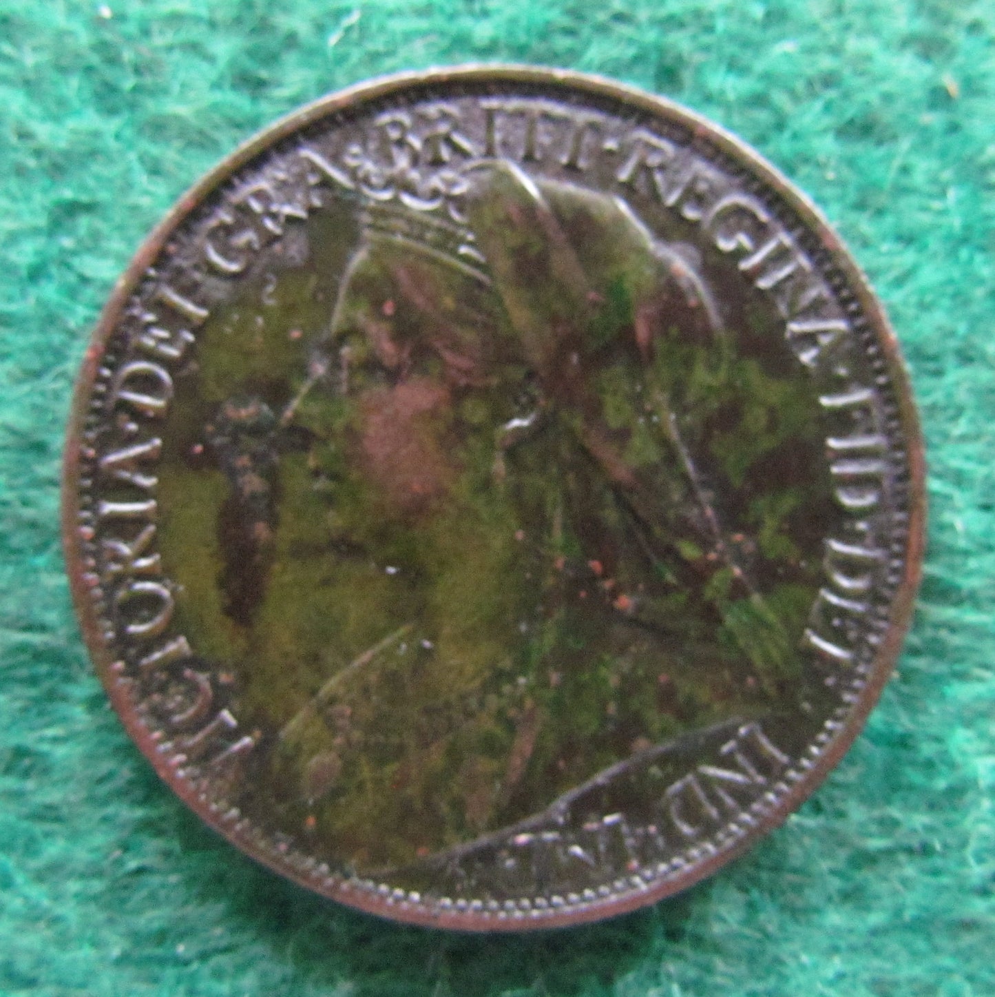 GB British UK English 1897 Penny Queen Victoria Coin