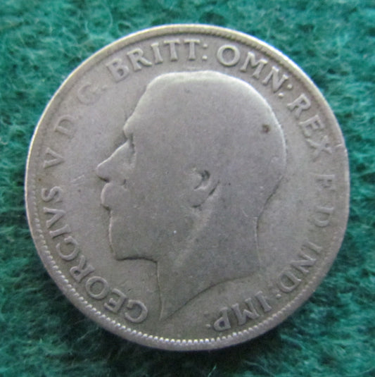GB British UK English 1921 2 Shilling King George V Coin