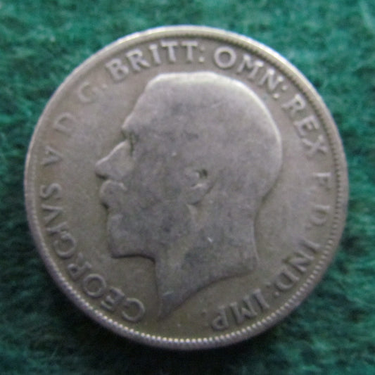 GB British UK English 1922 2 Shilling King George V Coin