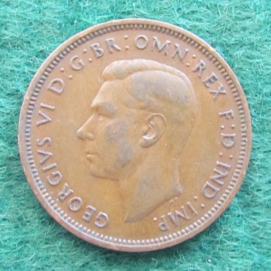 GB British UK English 1938 Half Penny King George VI Coin