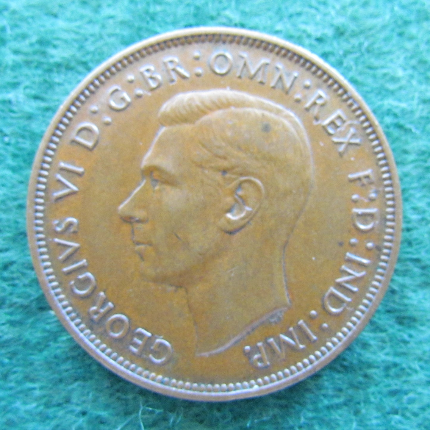 GB British UK English 1938 Penny King George V Coin