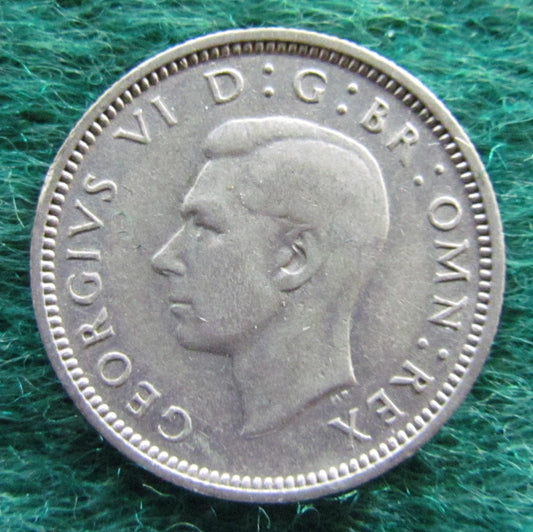 GB British UK English 1940 Sixpence King George VI Coin