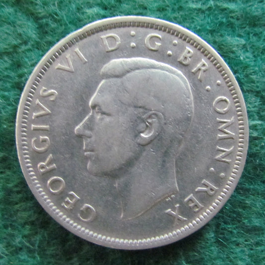 GB British UK English 1942 Half Crown King George VI Coin