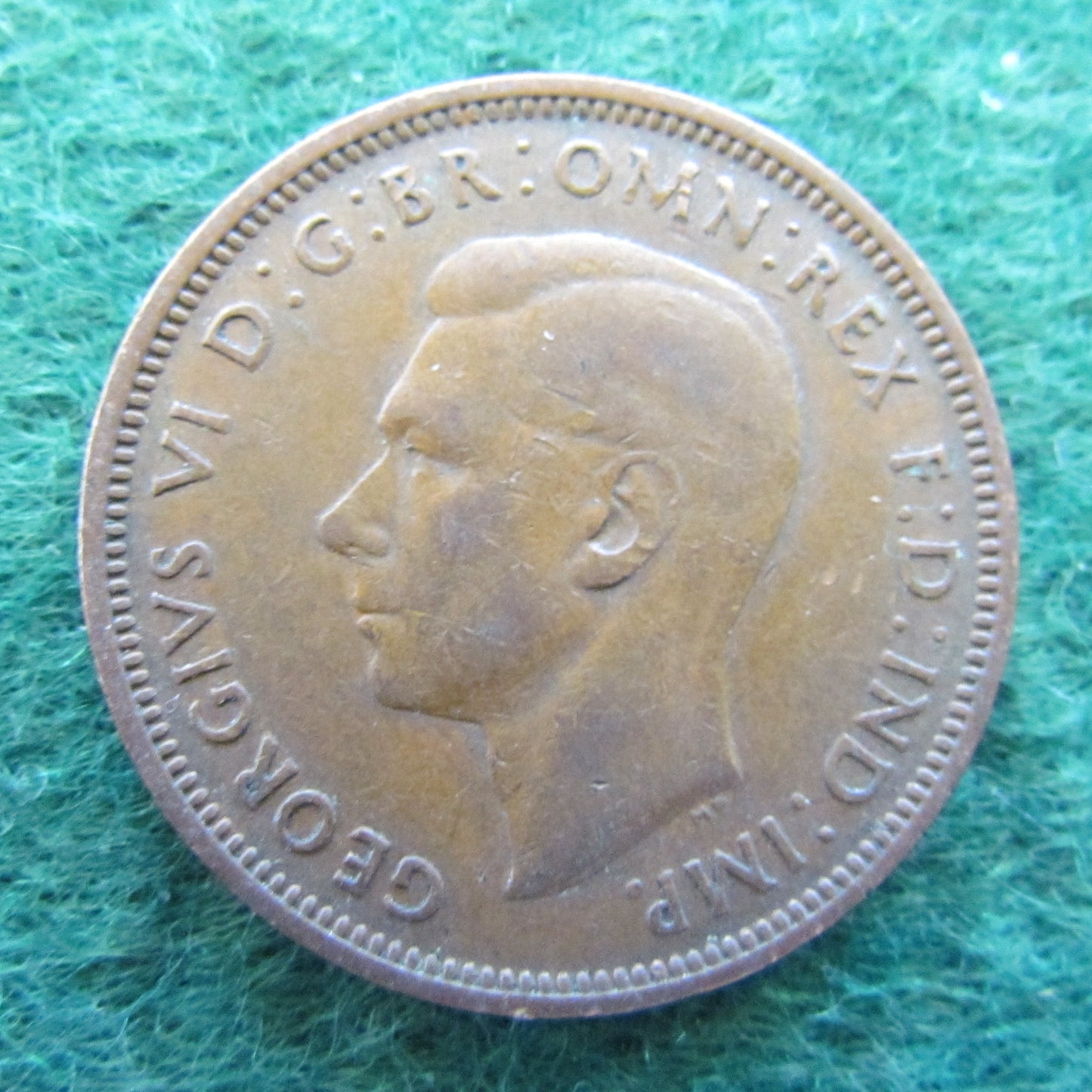 GB British UK English 1942 Half Penny King George VI Coin