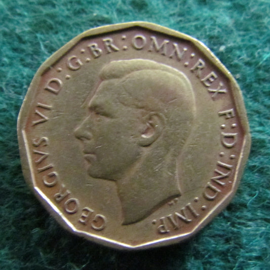 GB British UK English 1942 Threepence King George VI Coin