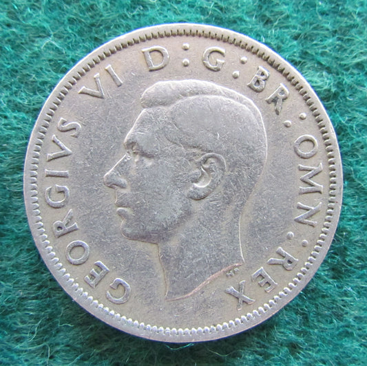 GB British UK English 1944 2 Shilling King George VI Coin