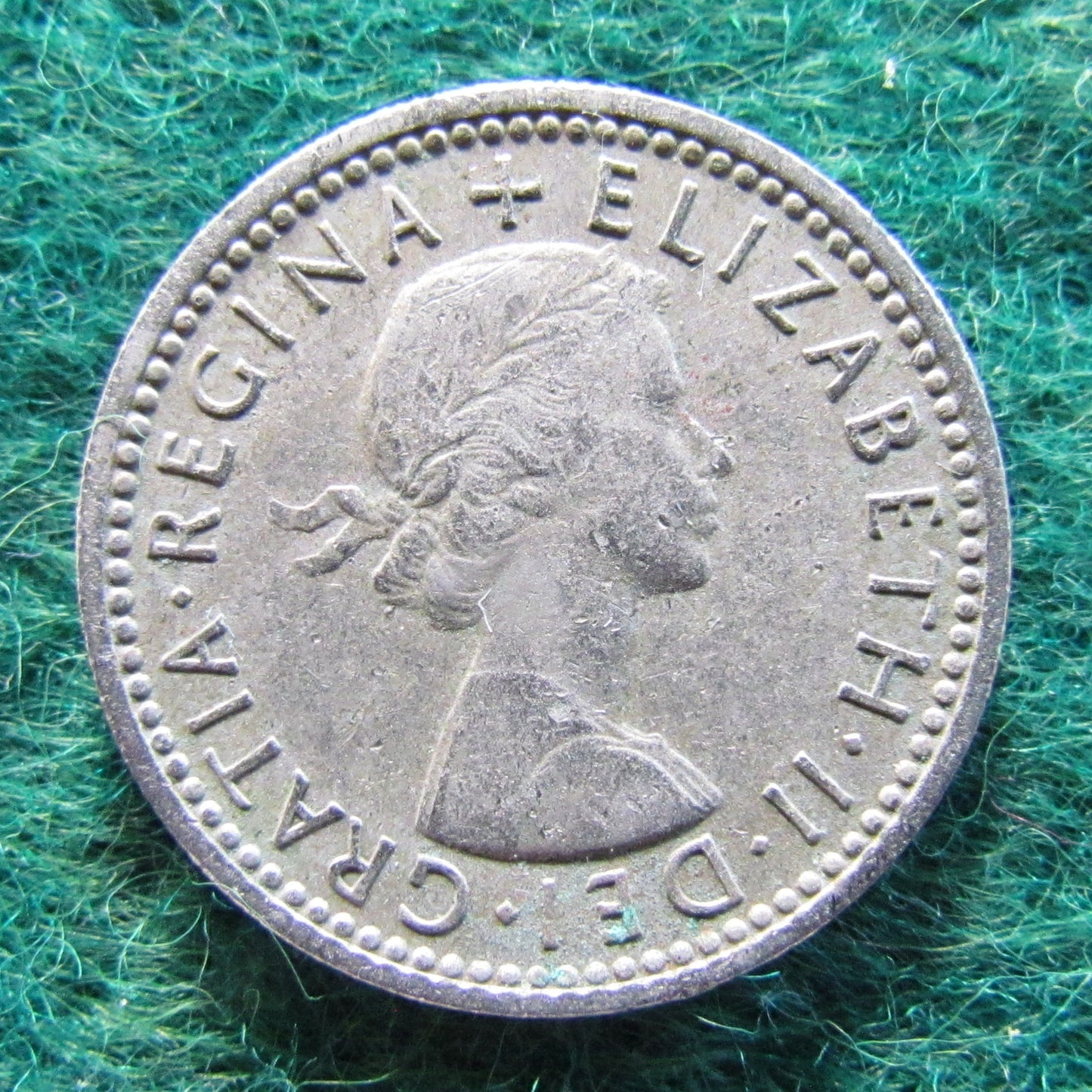 GB British UK English 1955 Sixpence Queen Elizabeth Coin - Circulated