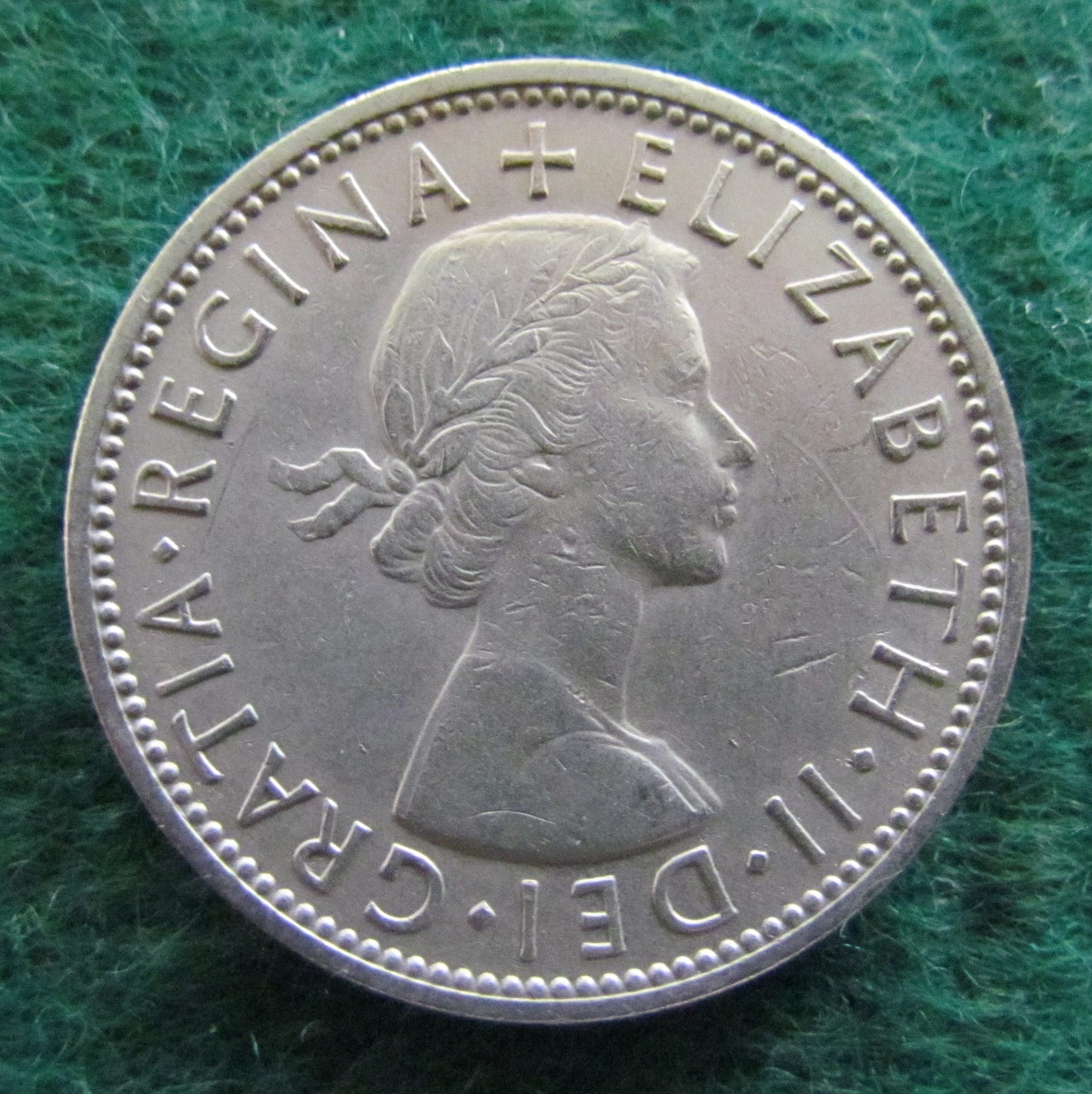 GB British UK English 1959 2 Shilling Queen Elizabeth II Coin