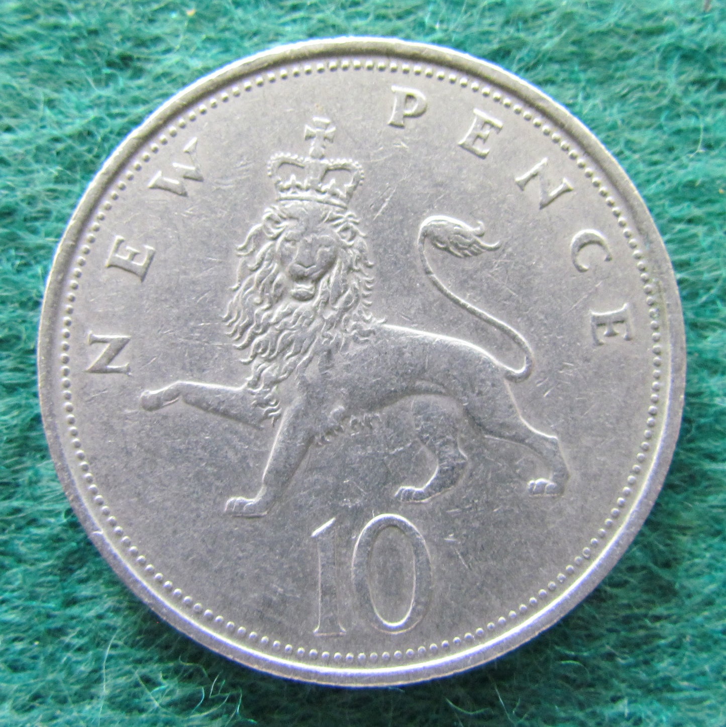 GB British UK English 1969 10 New Pence Queen Elizabeth II Coin