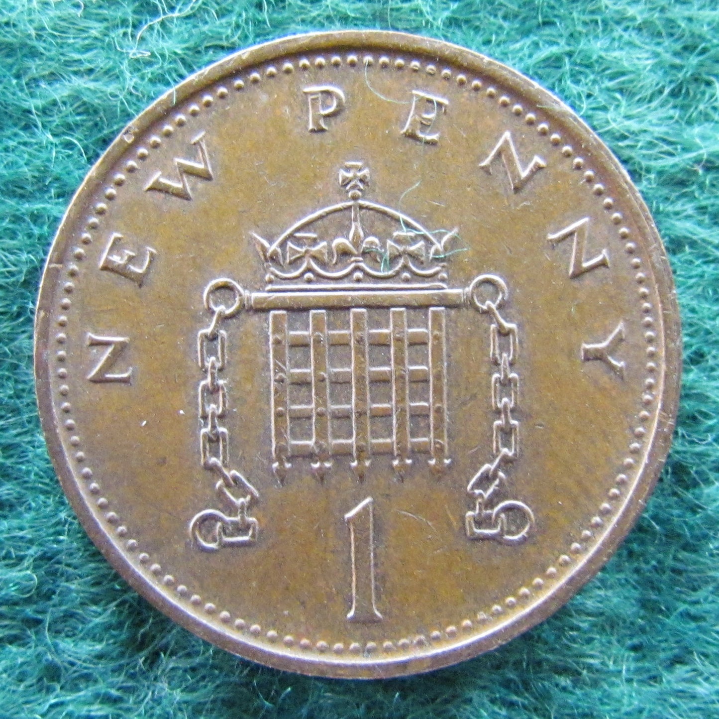 GB British UK English 1978 1 New Penny Queen Elizabeth II Coin