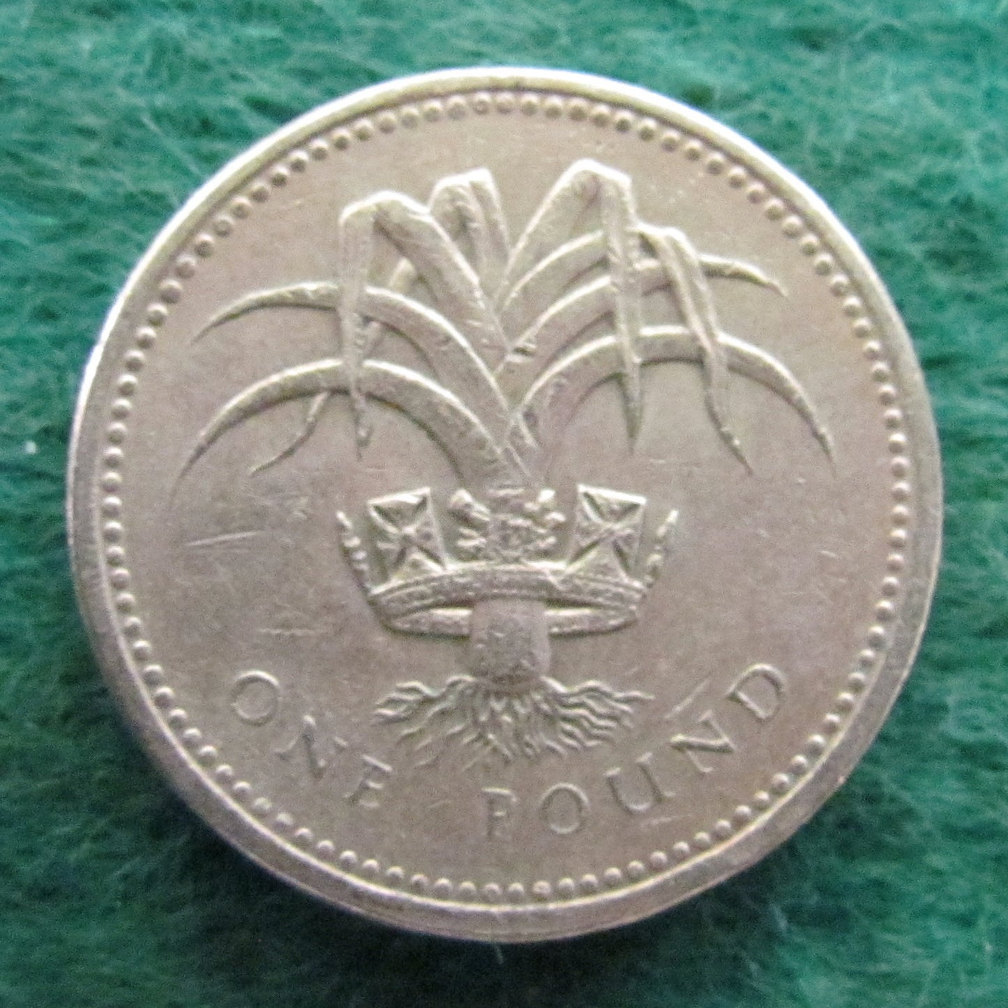 GB British UK English 1985 1 Pound Queen Elizabeth Coin