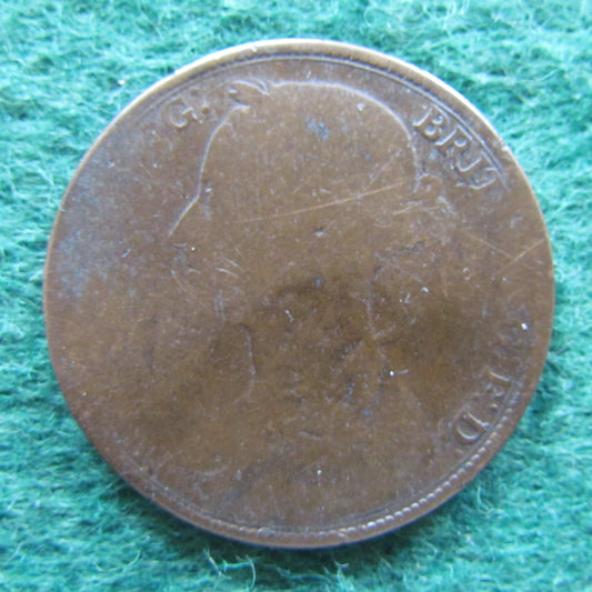 GB British UK English 1860 - 1894 Penny Bun Head Queen Victoria Coin