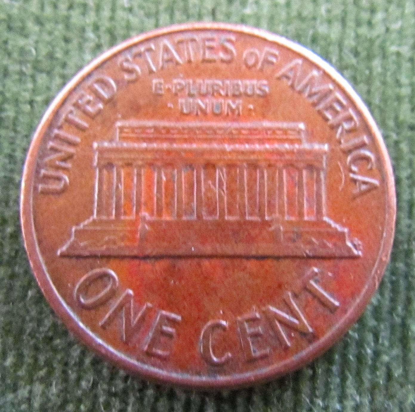USA American 1959 D 1 Cent Lincoln Memorial Coin - Circulated