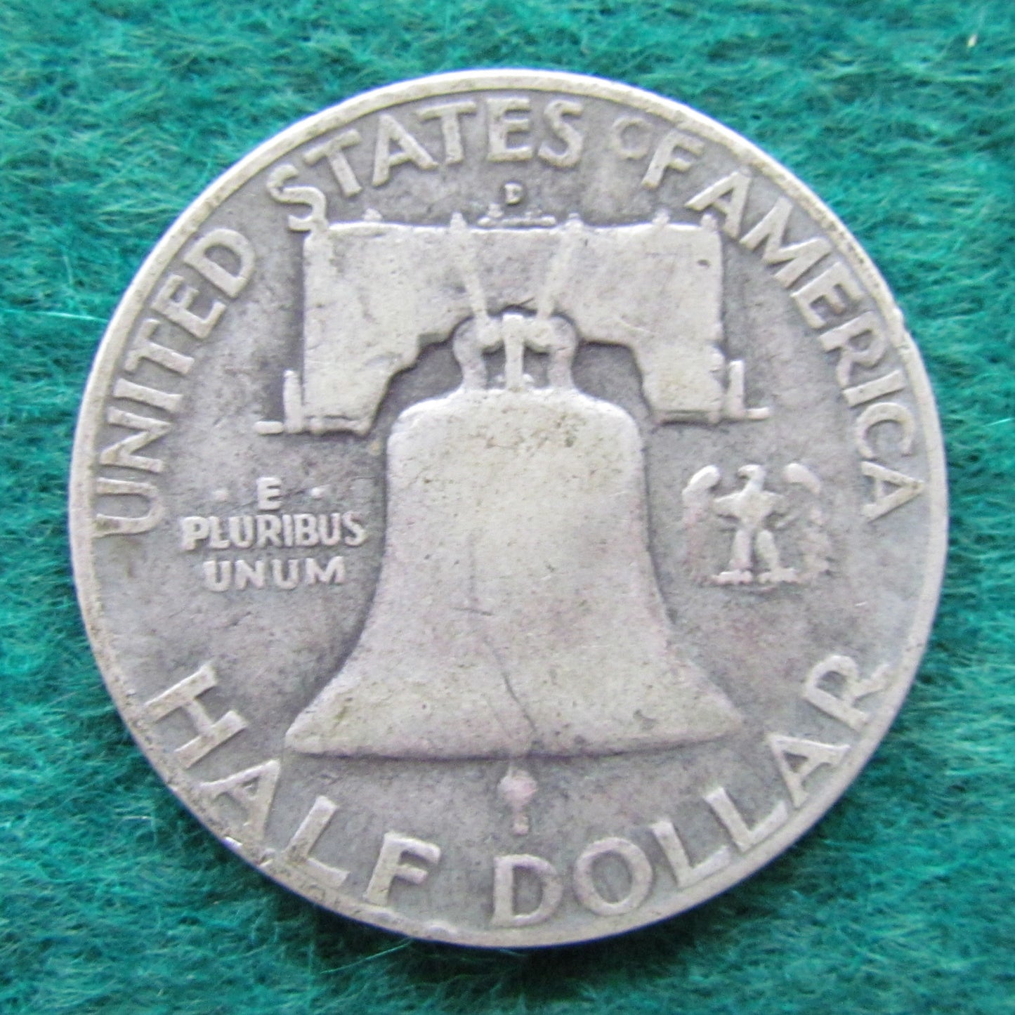 USA American 1960 D Half Dollar Franklin Coin - Circulated