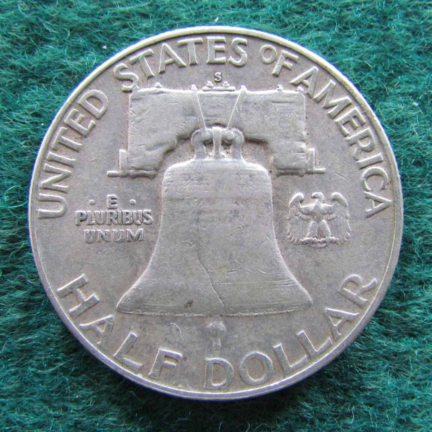 USA American 1952 S Half Dollar Liberty Bell Coin - Circulated