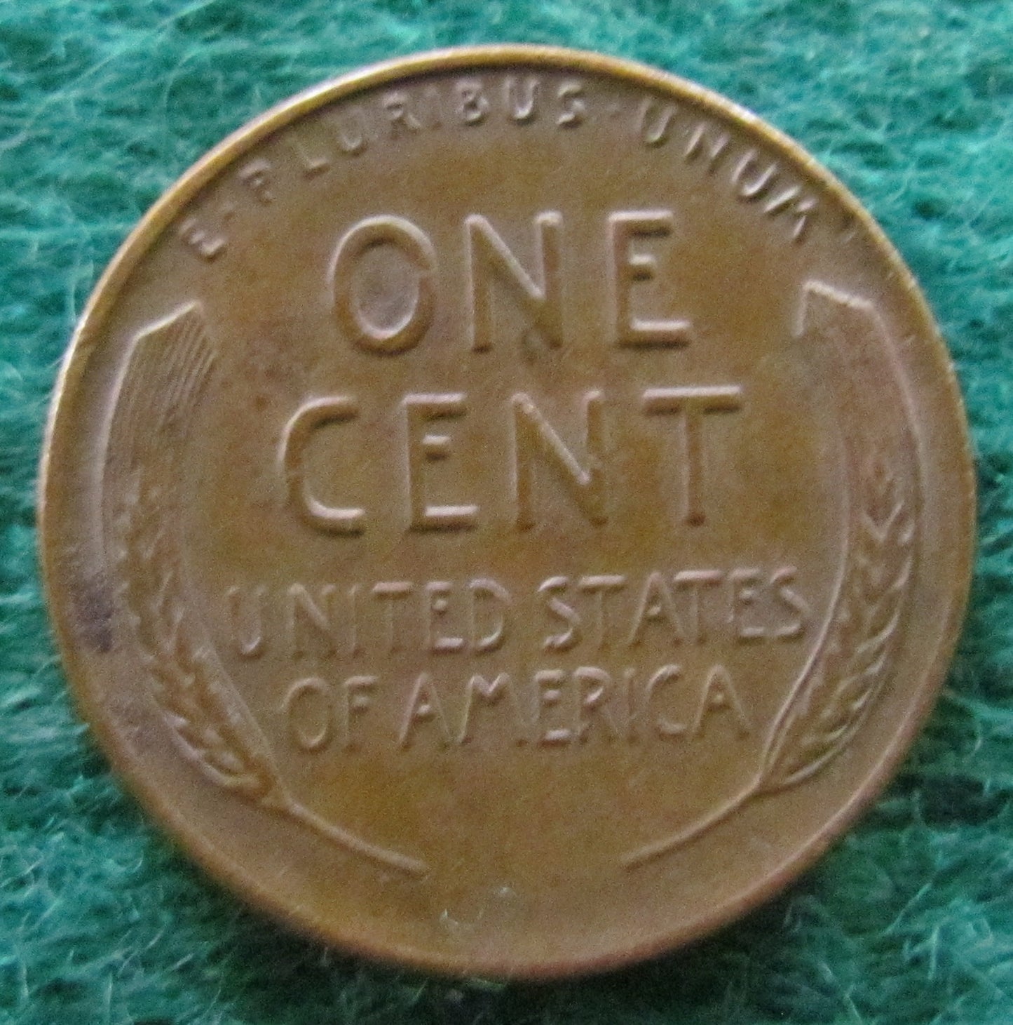 USA American 1955 1 Cent Wheat Lincoln Coin - Circulated