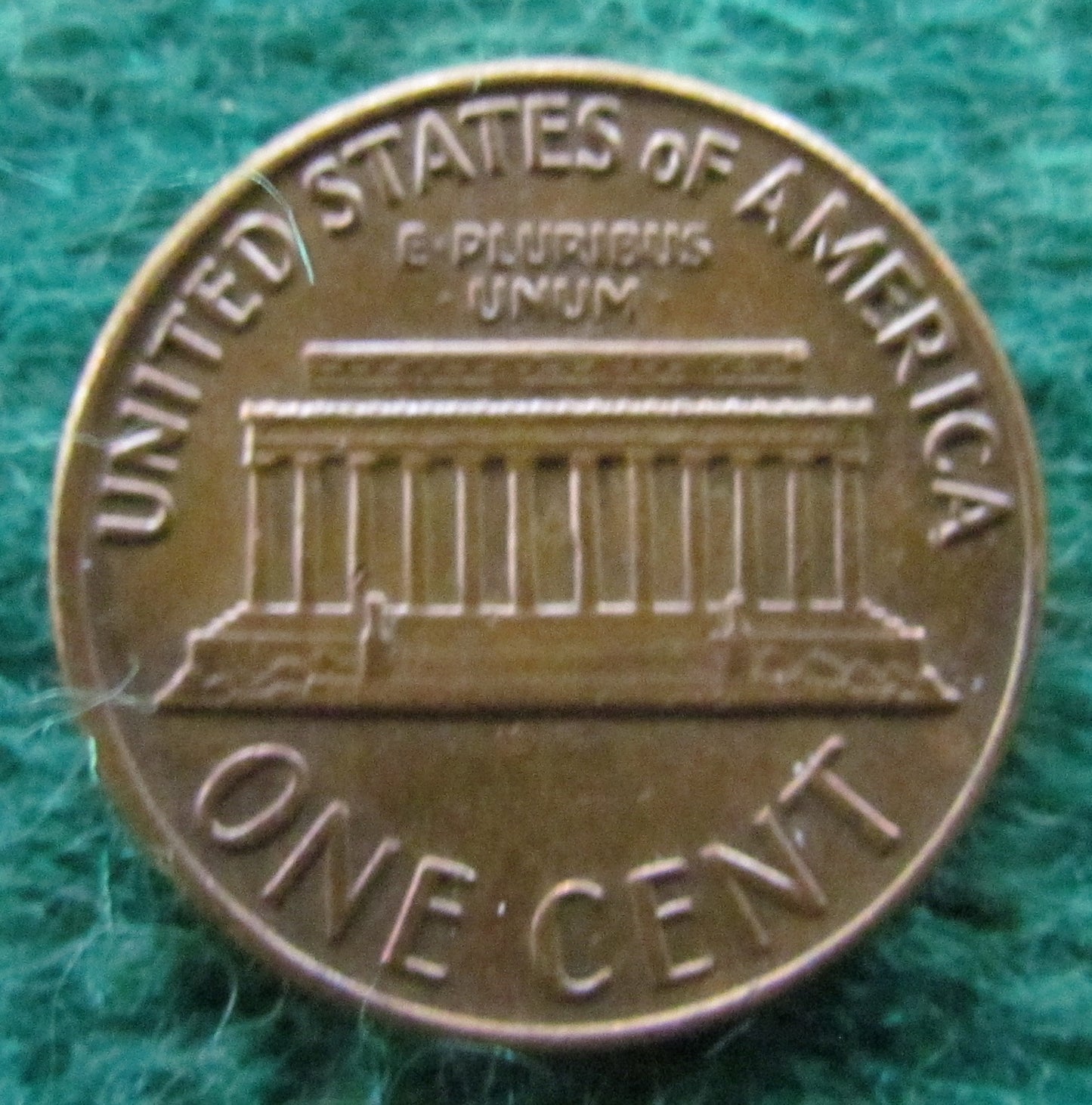 USA American 1969 D 1 Cent Lincoln Memorial Coin - Circulated
