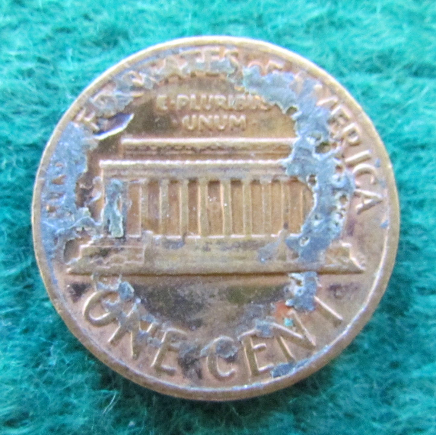 USA American 1970 1 Cent Lincoln Monument Coin - Circulated