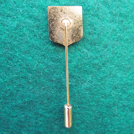 WARL Stick Pin Displaying A Football Over A Vertical Grid