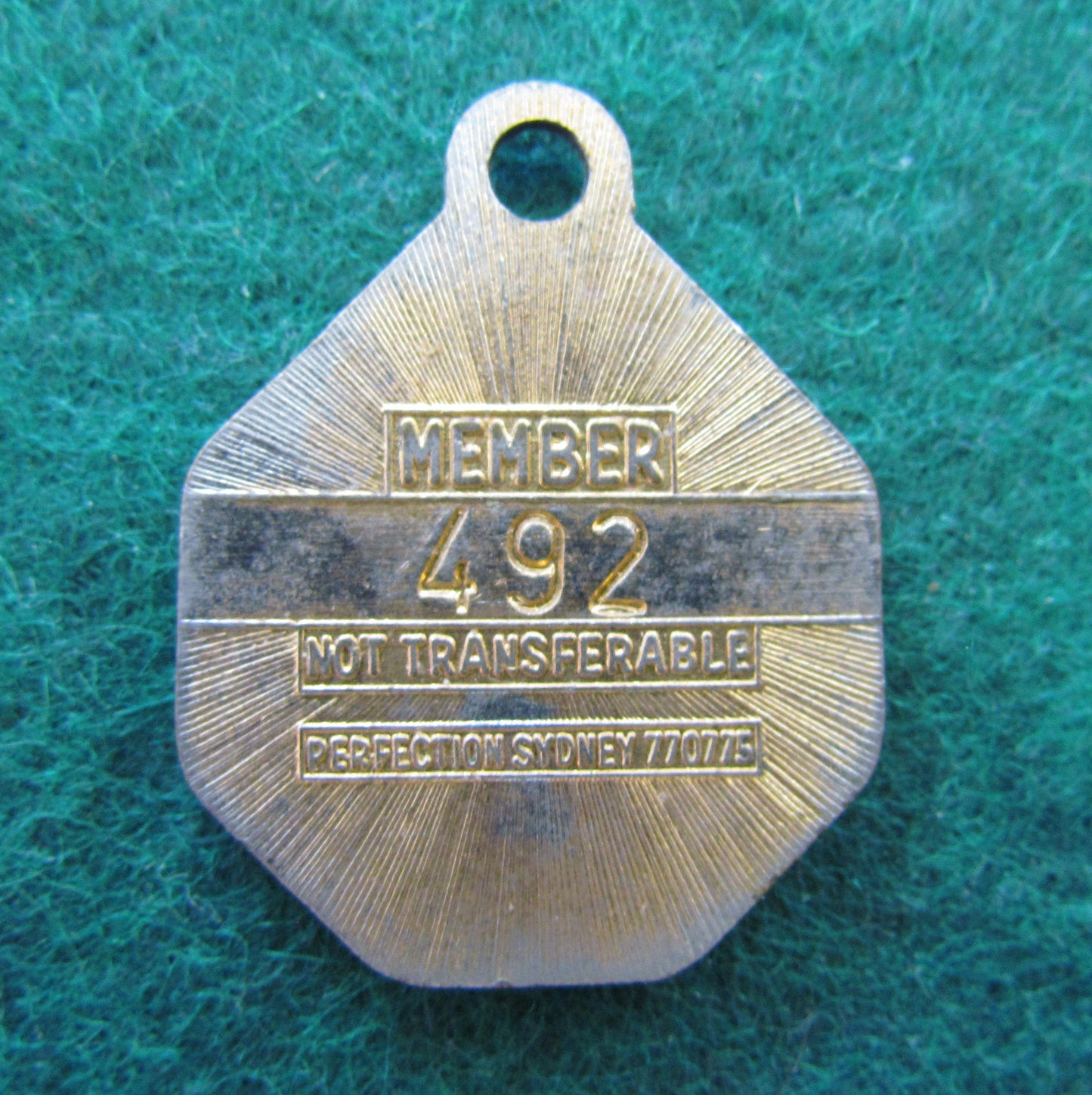 White City Club 1981 - 1982 Tennis Fob Membership Badge 492