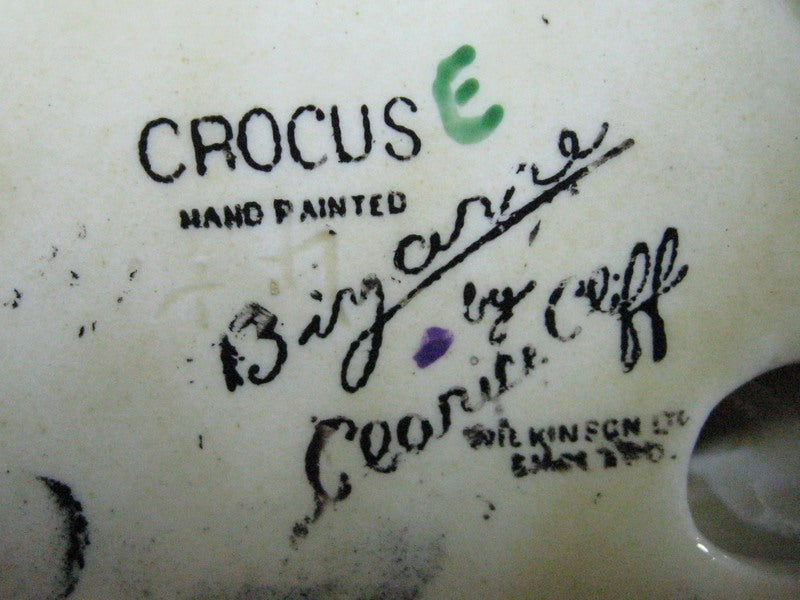 Clarice Cliff A J Wilkinsons Limited Royal Staffordshire Bizarre Crocus pattern candle stick