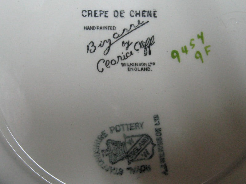 Clarice Cliff A J Wilkinsons Limited Bizarre Crepe De Chene pattern bowl