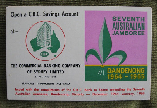 Australian Scout Seventh Jamboree Dandenong 1964-1965 postcard