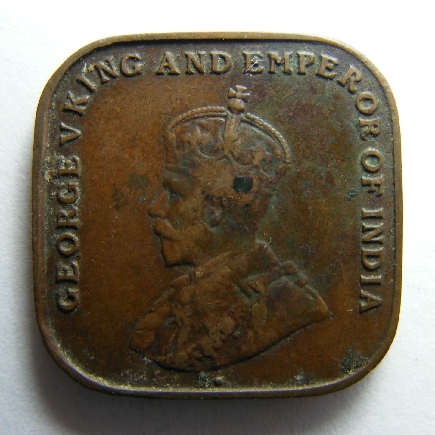 Straits Settlements 1920 One Cent King George V Coin