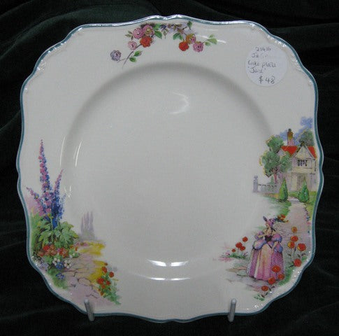 J G Meakin June pattern cake plate