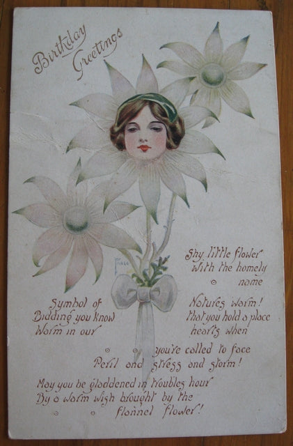 Postcard birthday greeting 1919 produced by Australian Enamellers (RPN)