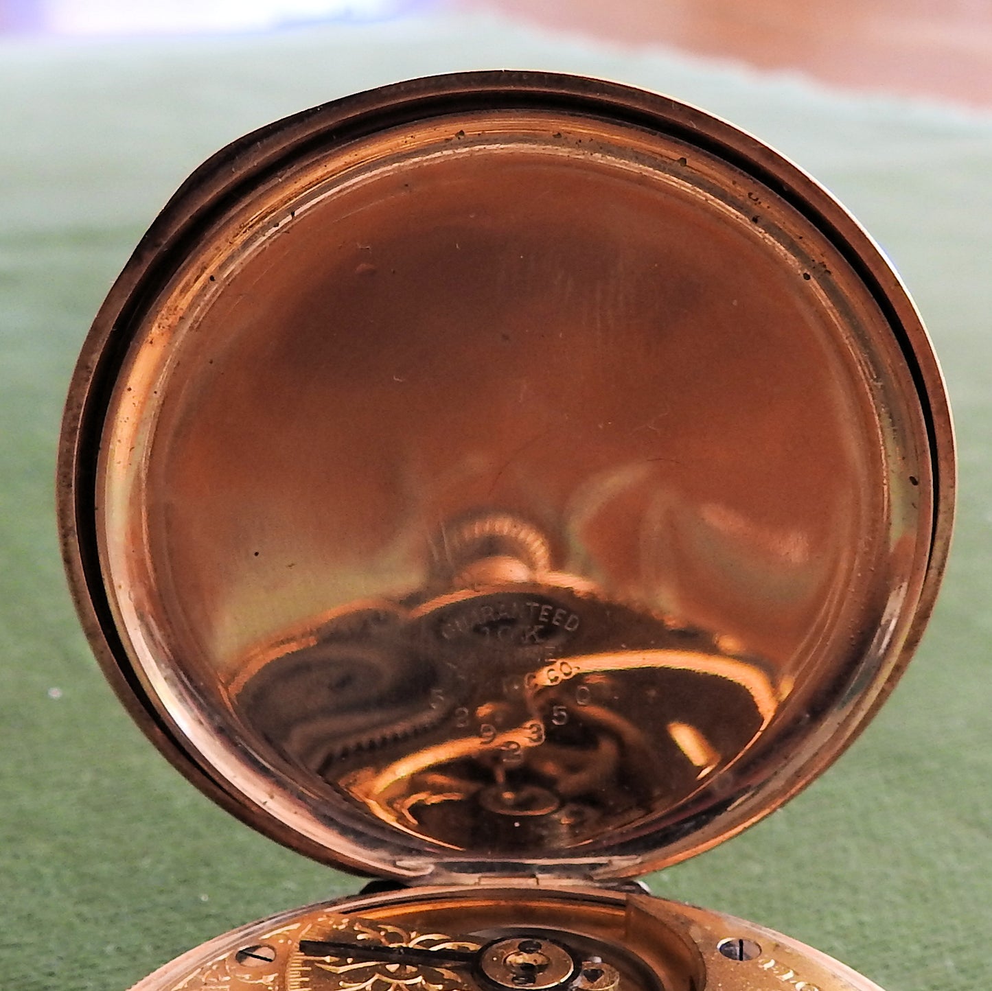 10ct Gold Elgin Full Hunter 7 Jewel Pocket Watch c.1913