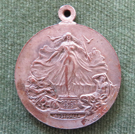 Peace Medallion 1919 Issued To The Children Of Australia
