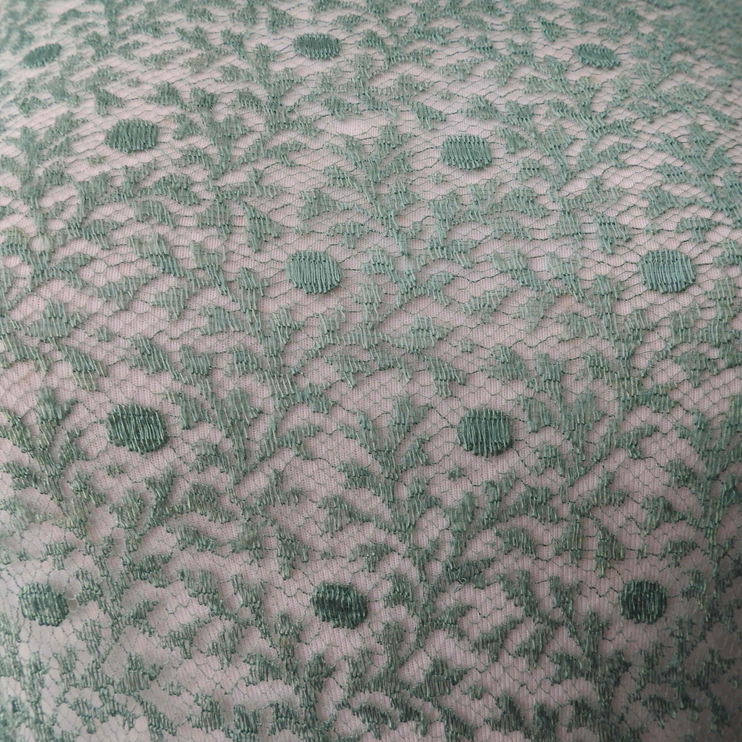 Vintage 1930 Green Lace Flapper Dress