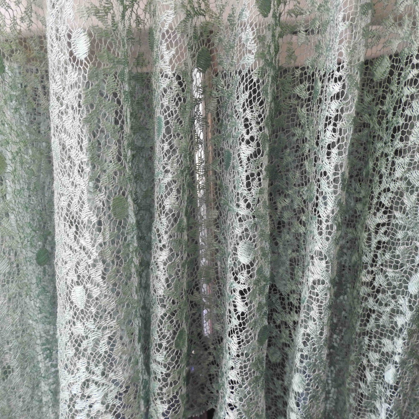 Vintage 1930 Green Lace Flapper Dress