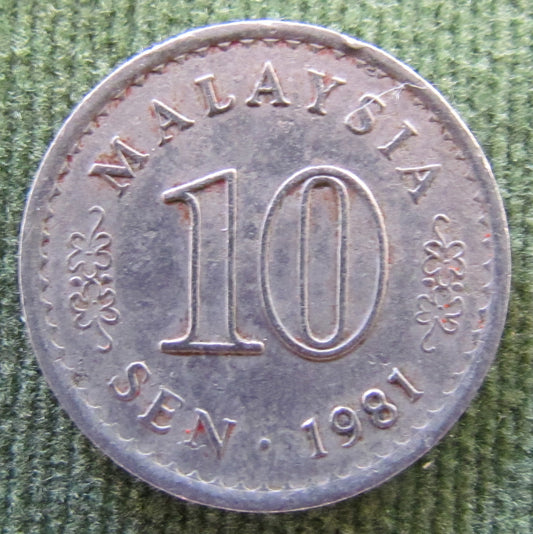 Malaysia 1981 10 Sen Coin - Circulated
